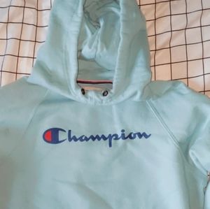 Light blue champion hoodie